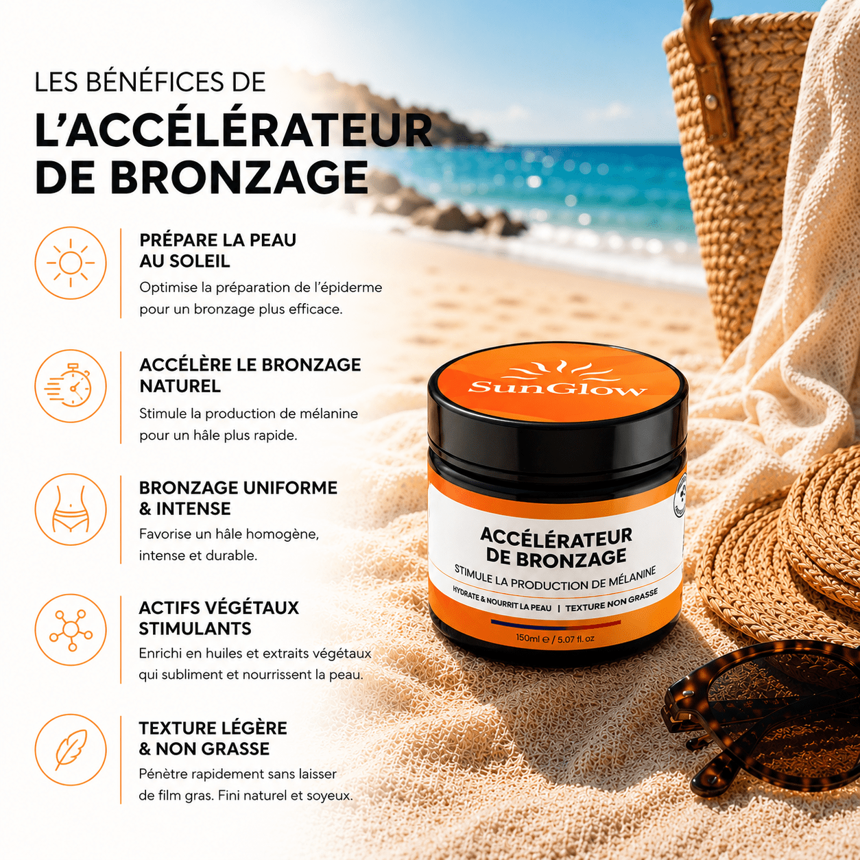 Accélérateur de Bronzage
