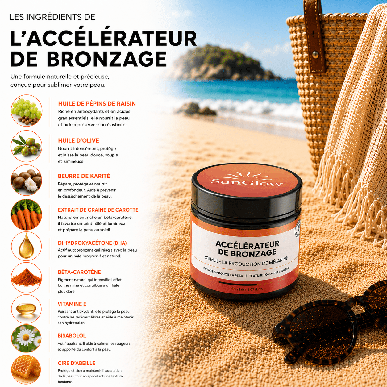 Accélérateur de Bronzage